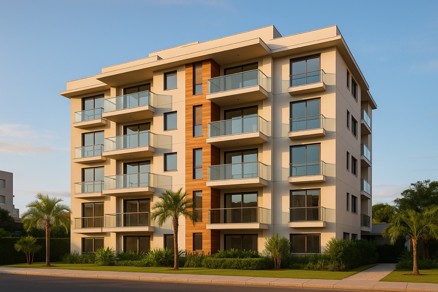 Fachada de um edifício residencial